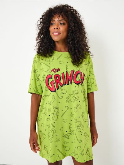Pamučna spavaćica Grinch