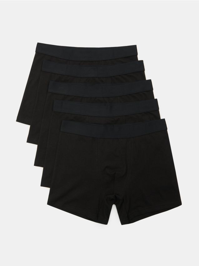 Sinsay - Bokserki Long 5 pack - czarny