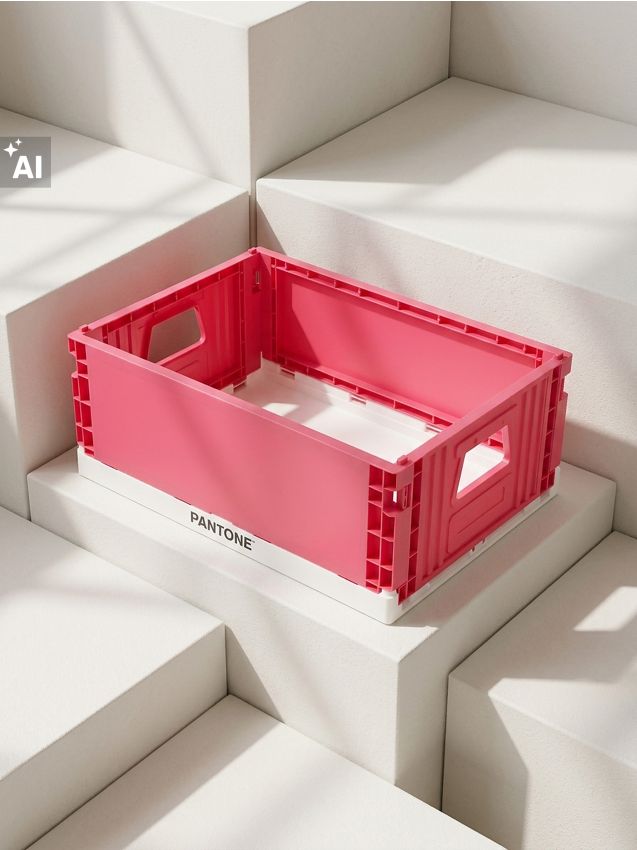 Sinsay - Cutie de depozitare pliabilă Pantone - roz-fuchsia