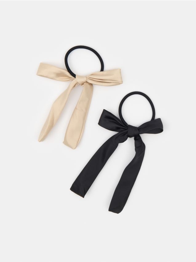 Sinsay - Elastice de păr cu fundiță set 2 bucăți - multicolor