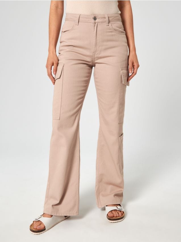 Blugi high waist wide leg - SINSAY