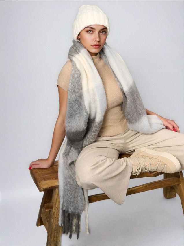 Sinsay - Károvaný šál - viacfarebná