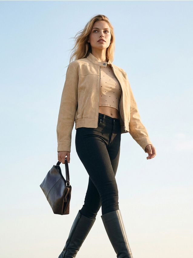 Sinsay - Blugi skinny - negru