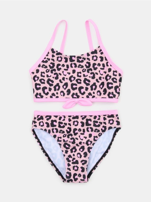 Sinsay - Costum de baie din două piese cu imprimeu leopard - multicolor