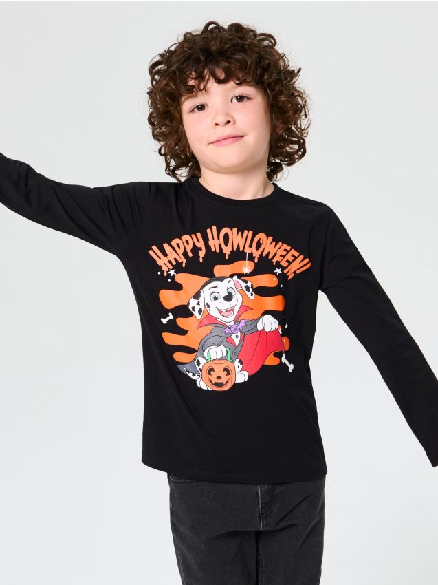 Sinsay - Tricou din bumbac cu imprimeu PAW Patrol - negru