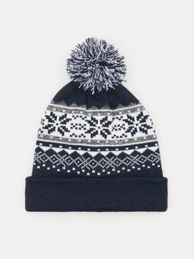 Sinsay - Căciulă din tricot striat - multicolor