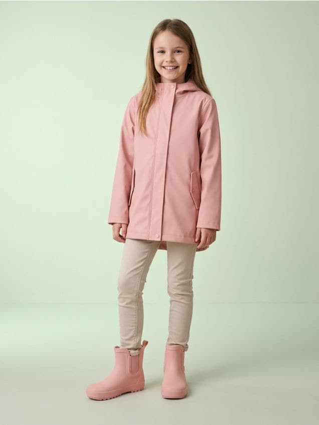 Sinsay - Ghete de apă rezistente până la gleznă cu insert elastic - roz-pastel