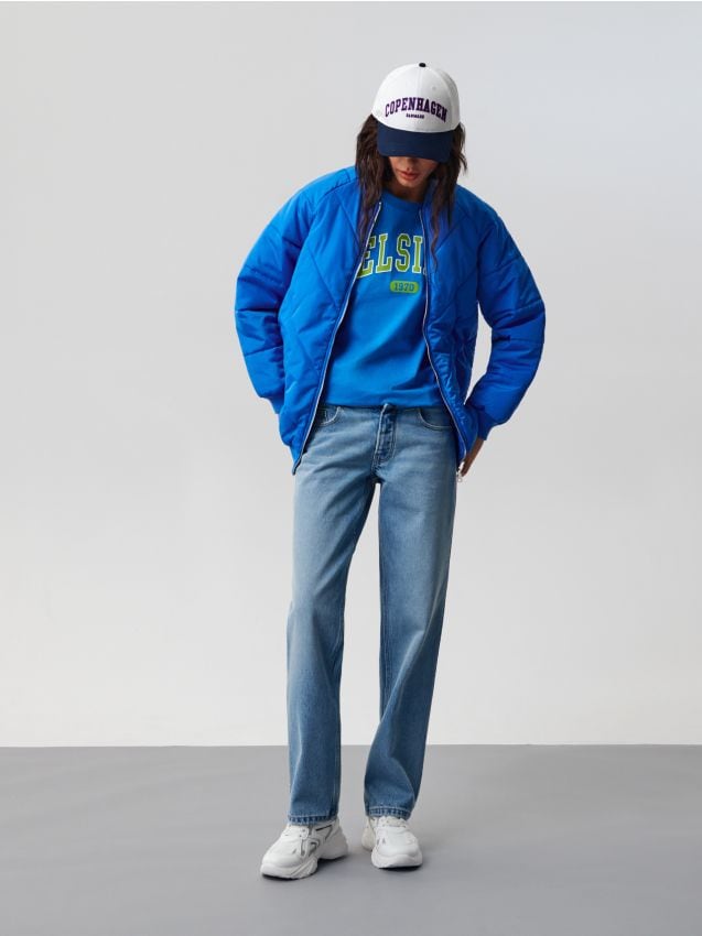 Straight low waist teksapüksid - SINSAY