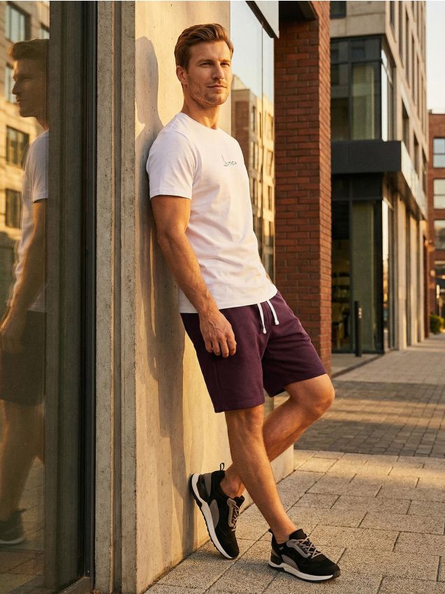 Sinsay - Pantaloni scurți - bordo