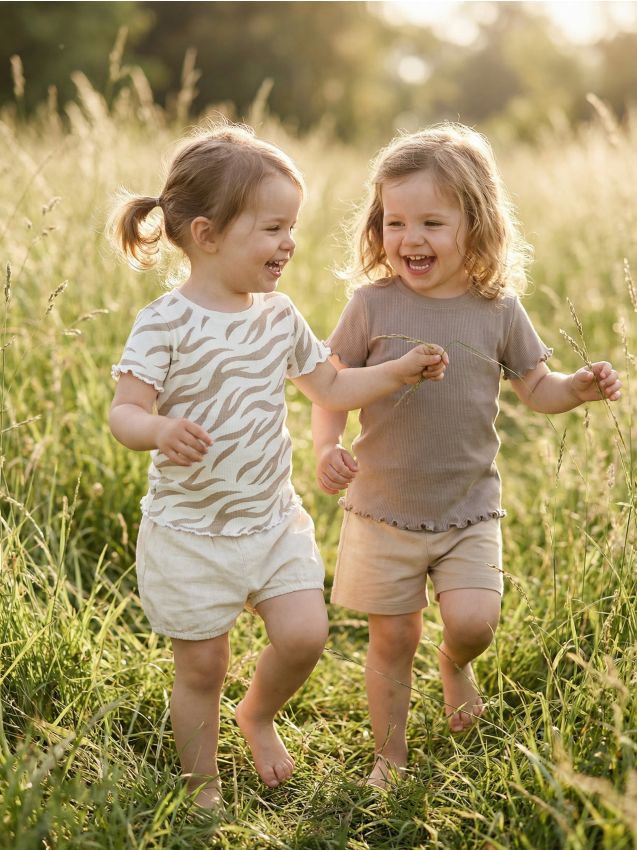 Sinsay - Tricouri din bumbac cu volane decorative 2 pack - crem