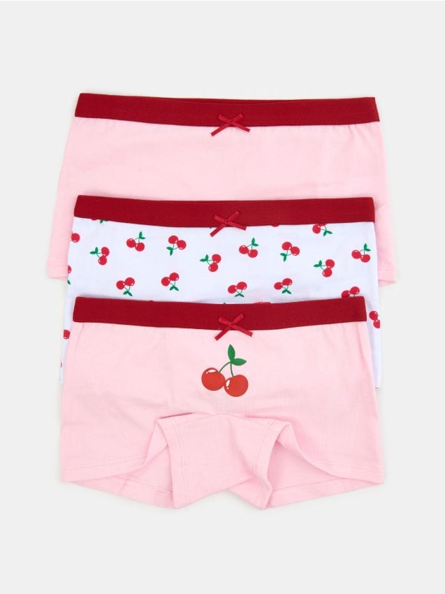 Sinsay - Bawełniane bokserki 3 pack - różowy