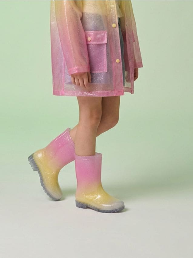 Sinsay - Cizme de ploaie înalte cu efect ombre - multicolor