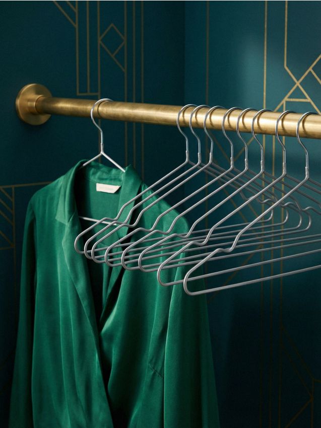 Sinsay - Set de 10 umerașe - gri deschis