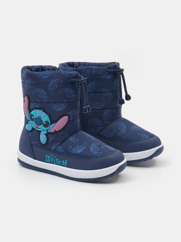 Sinsay - Ľahko zateplené snehule s 3D prvkam Stitch - tmavomodrá
