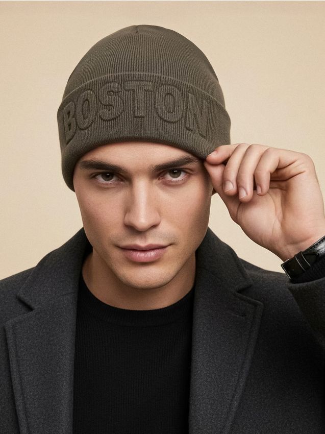 Sinsay - Beanie Čiapka s Viskózou - svetlozelená