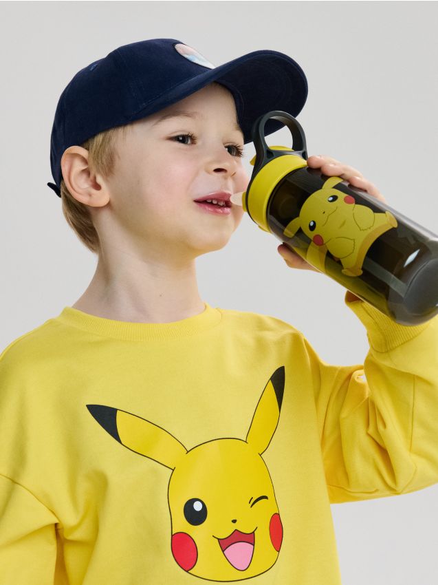 Sinsay - Sticlă de apă cu mâner și pai Pokémon - multicolor