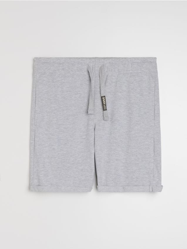 Sinsay - Pantaloni scurți slim - gri deschis