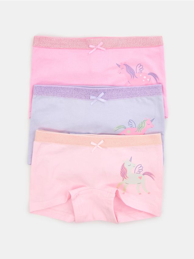 Sinsay - Bawełniane bokserki 3 pack - różowy