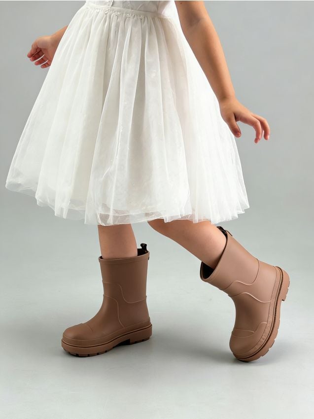 Sinsay - Cizme de cauciuc - cafeniu