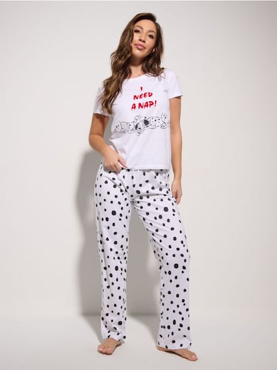 Dvodelna pamučna pidžama 101 Dalmatians