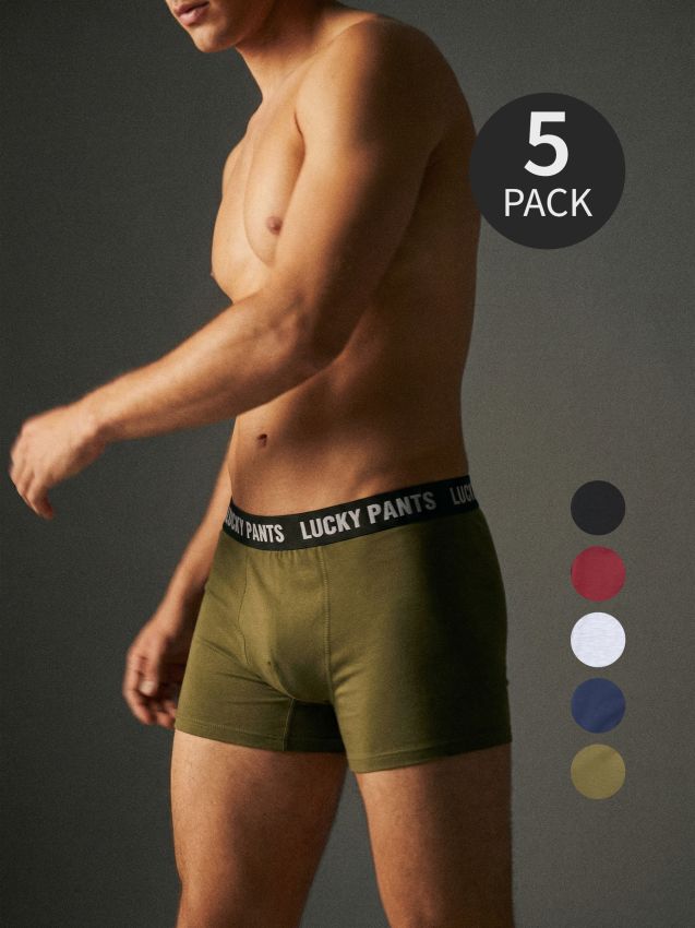 Sinsay - Bawełniane bokserki long 5 pack - wielobarwny