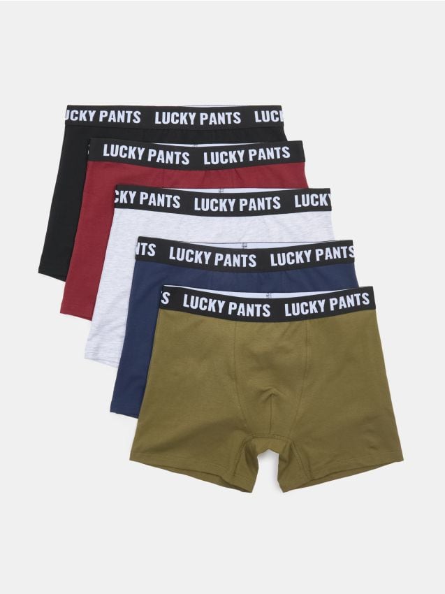 Sinsay - Bawełniane bokserki long 5 pack - wielobarwny