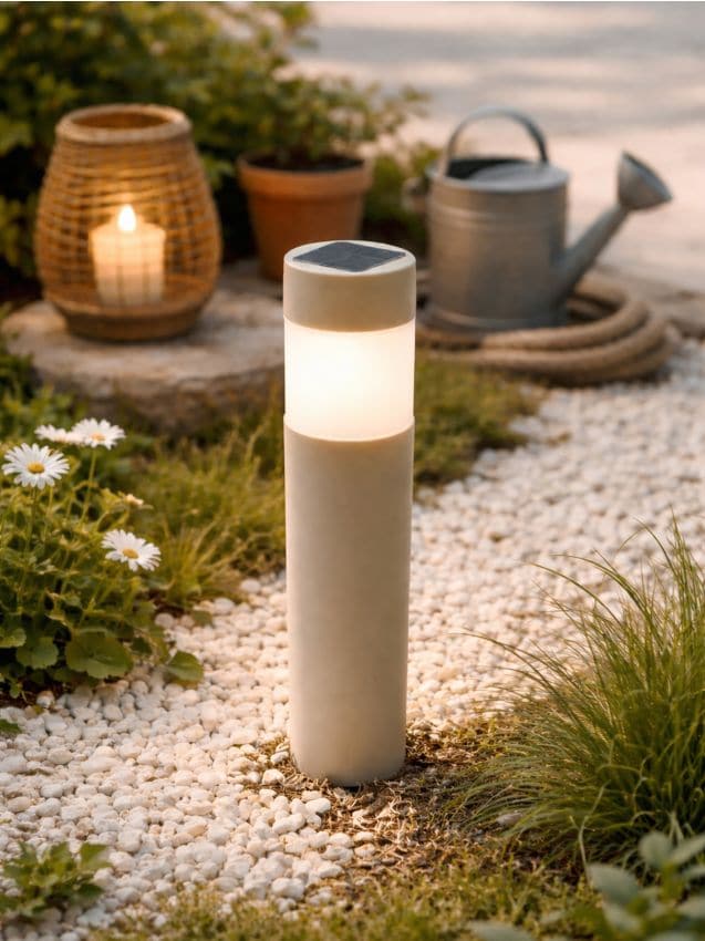 Sinsay - Lampă solară LED de grădină pentru înfipt în pământ - nude