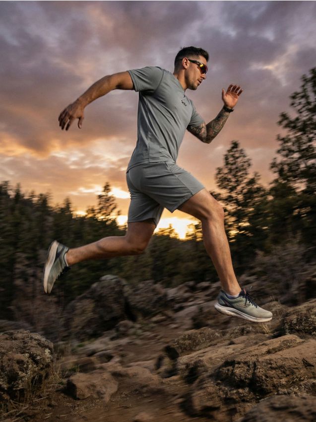 Sinsay - Pantaloni scurți sport SNSY PERFORMANCE - gri deschis