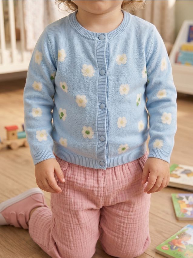 Sinsay - Pantaloni din muselină cu volan decorativ - roz-pudră