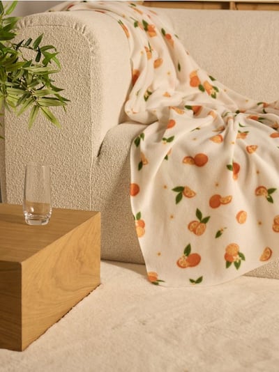 Плед з мотивом апельсинів