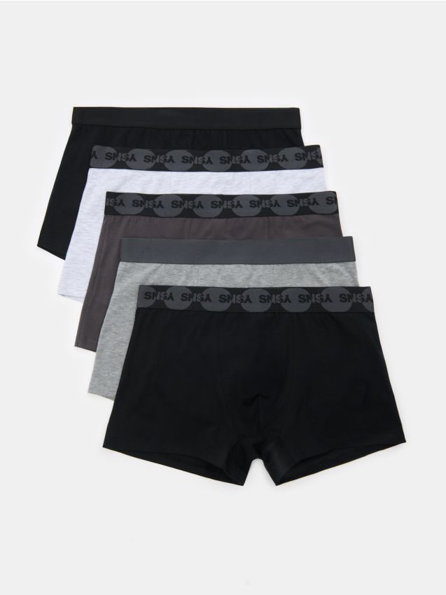 Sinsay - Bawełniane bokserki classic 5 pack - wielobarwny