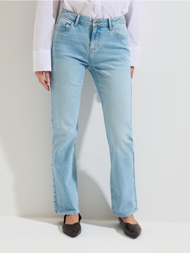 Sinsay - Blugi drepți - turcoaz