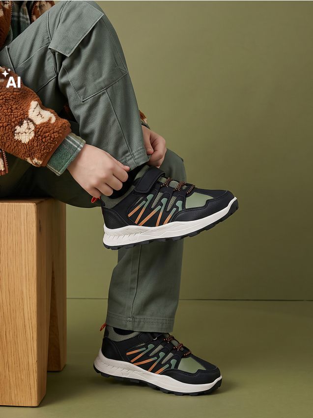 Sinsay - Sneakers de trekking din imitație de piele - multicolor