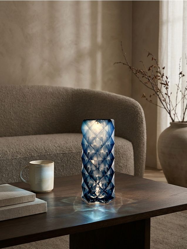 Sinsay - Lampă decorativă LED cu relief geometric - negru