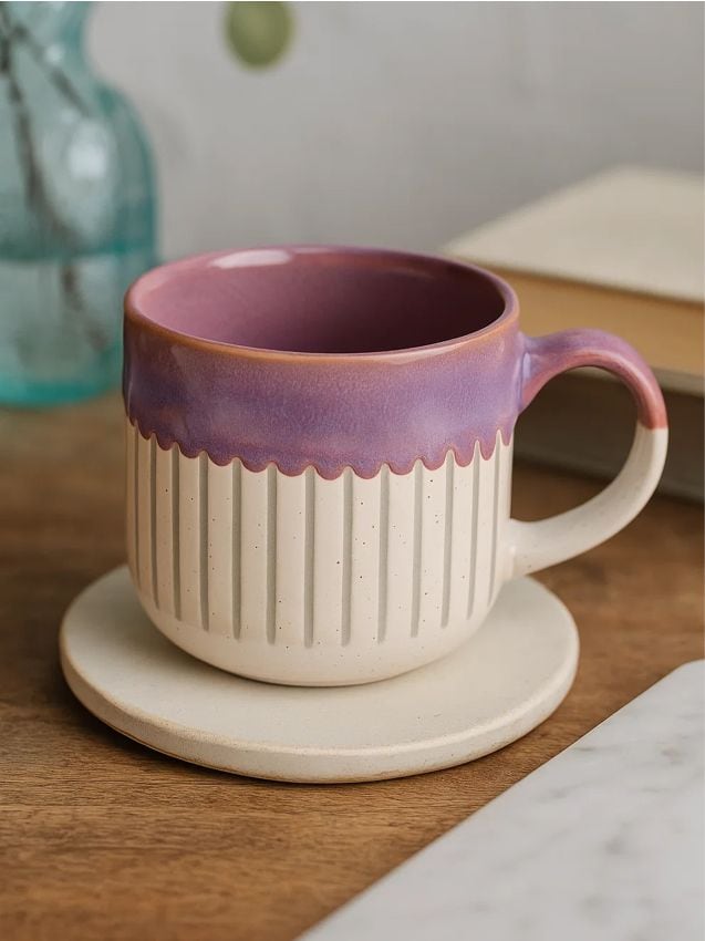 Sinsay - Kameninový hrnček s uchom - levanduľová