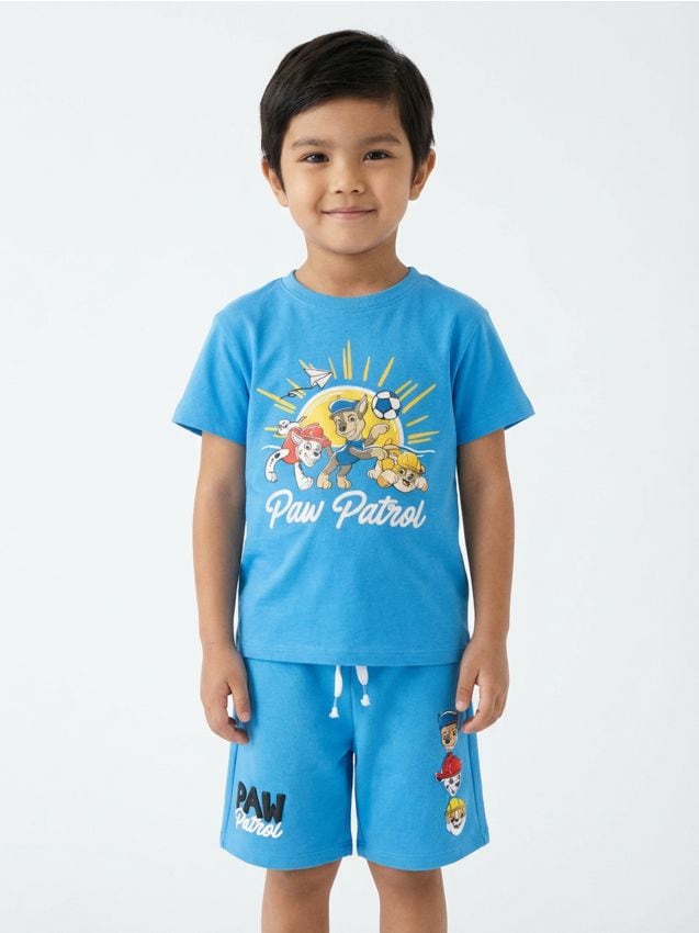 Sinsay - Tricou din bumbac cu imprimeu PAW Patrol - acvamarin