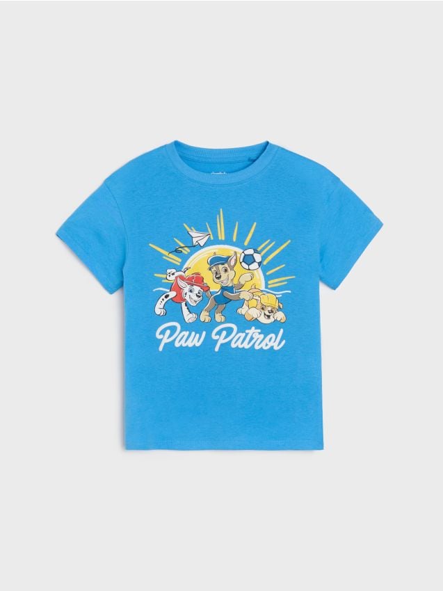 Sinsay - Tricou din bumbac cu imprimeu PAW Patrol - acvamarin