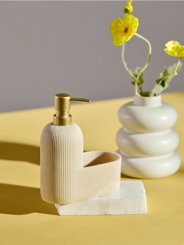 Sinsay - Dozator striat pentru detergent de vase - bej