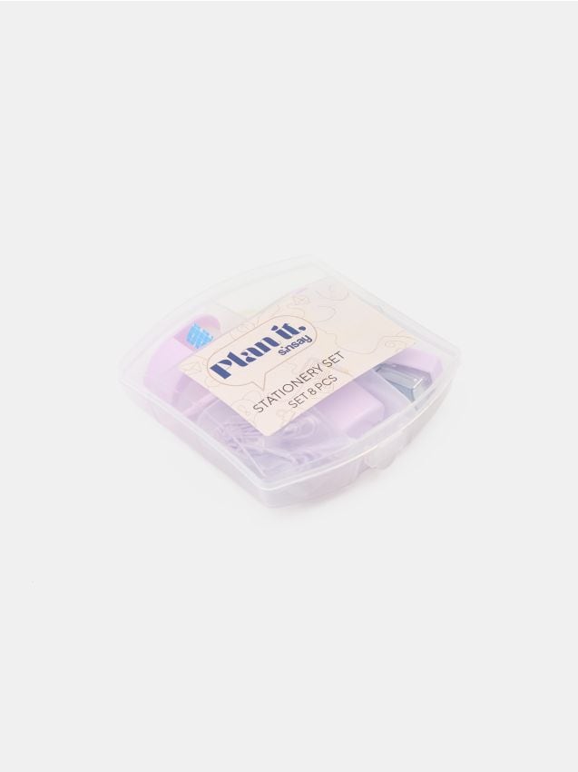 Sinsay - Set de rechizite de birou 8 pack - lavand