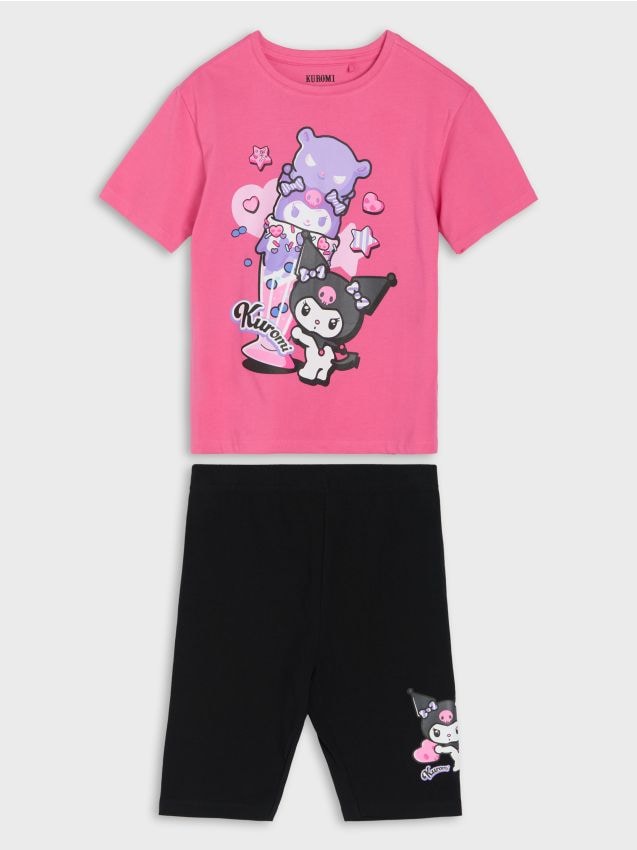 Sinsay - Bawełniany komplet Kuromi - różowy