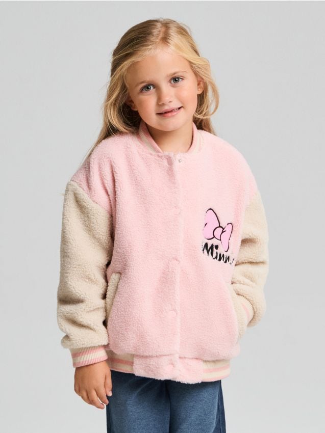 Sinsay - Geacă bomber Minnie Mouse - crem