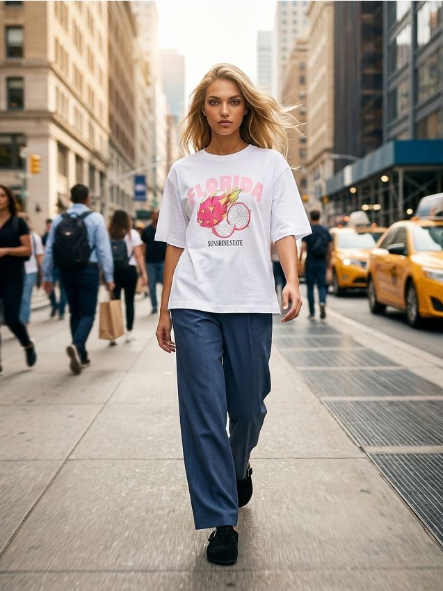 Sinsay - Tricou din bumbac cu imprimeu fructe - alb