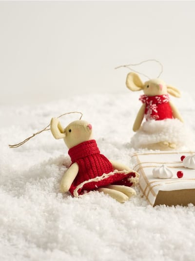 Dekoracja świąteczna w kształcie myszy