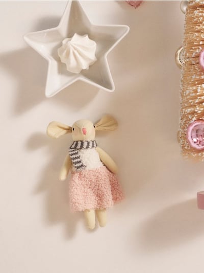 Weihnachtsdekoration in Form einer Maus