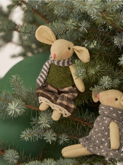 Dekoracja świąteczna w kształcie myszy