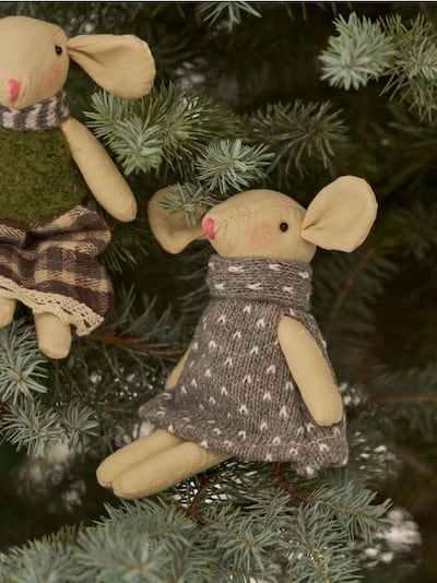 Dekoracja świąteczna w kształcie myszy