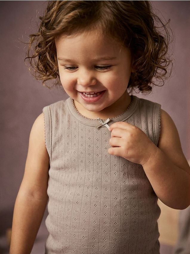 Sinsay - Tricouri ajurate fără mâneci 2 pack - lavand