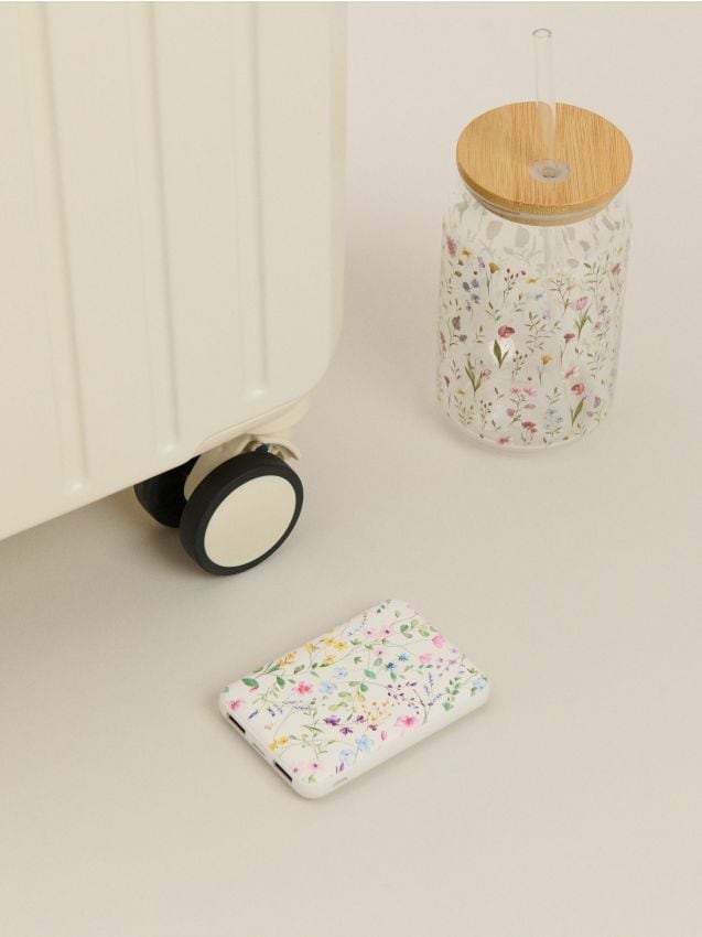 Sinsay - Power bank cu motiv floral - multicolor