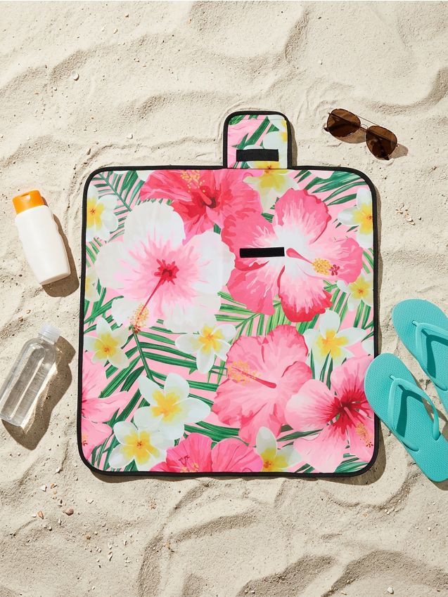Sinsay - Pătură de picnic pliabilă cu motiv floral - multicolor