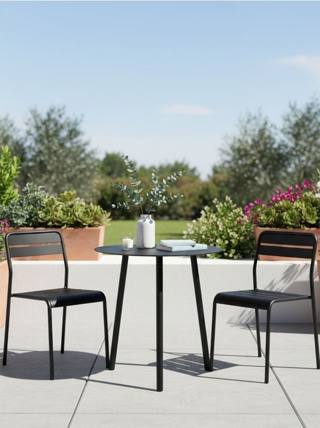 Sinsay - Măsuță rotundă din metal - negru